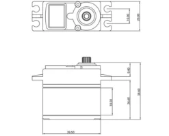 ProTek RC 100SS Standard Digital "Super Speed" Metal Gear Servo 10 ProTek RC 100SS Standard Digital "Super Speed" Metal Gear Servo -ProTek RC Sales ptk 100ss 3