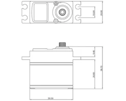 ProTek RC 130SS Standard Digital "Super Speed" Metal Gear Servo (High Voltage) -ProTek RC Sales ptk 130ss 3