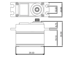 ProTek RC 160SS Low Profile Super Speed Metal Gear Servo High Voltage/Metal Case -ProTek RC Sales ptk 160ss 2