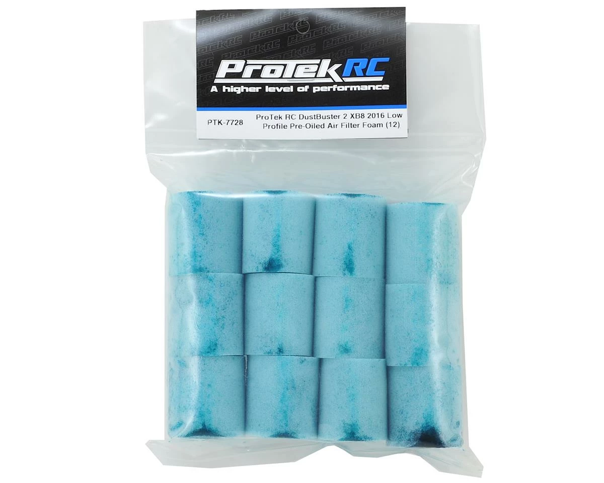 ProTek RC DustBuster 2 XB8 2017 Low Profile Pre-Oiled Air Filter Foam (12) 4 ProTek RC DustBuster 2 XB8 2017 Low Profile Pre-Oiled Air Filter Foam (12) - Image 2