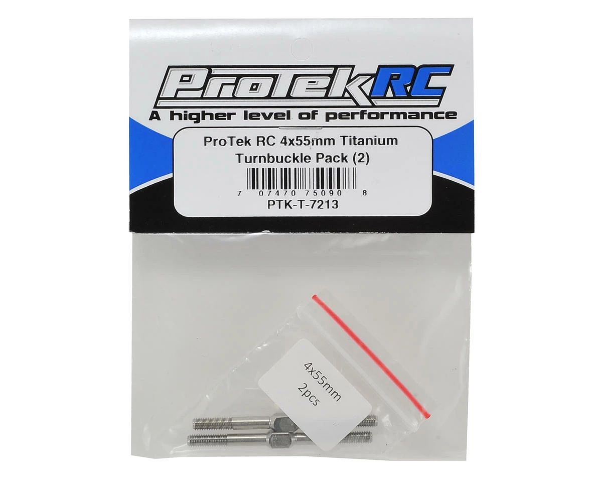 ProTek RC 4x55mm Titanium Turnbuckle (2) 4 ProTek RC 4x55mm Titanium Turnbuckle (2) - Image 2